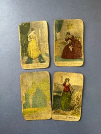 Image 5 of Jeu de cartes rare, Sibylle die Wahrsagende, 1820-30, par le cartier Johan Conrad Jegel. 30/32.