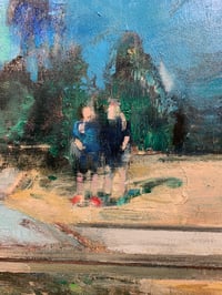 Image 3 of Painting / maleri / "ISLANDS BRYGGE – Malerdrømme og tankestreger – Venskab" 