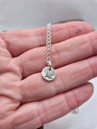 Image 5 of Thistle pebble or disc necklace