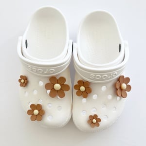 Image of Large Daisy Croc Charms (Set of 6)