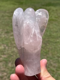 Image 6 of Angel Rose Quartz Carving #2568