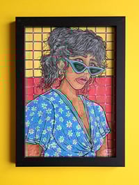 Image 1 of 'VALLDEMOSSA I' original illustration (A4, frame incl.) 