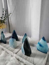 Image 2 of Blue Sardonyx Agate Teardrop Crystal - 6 Styles