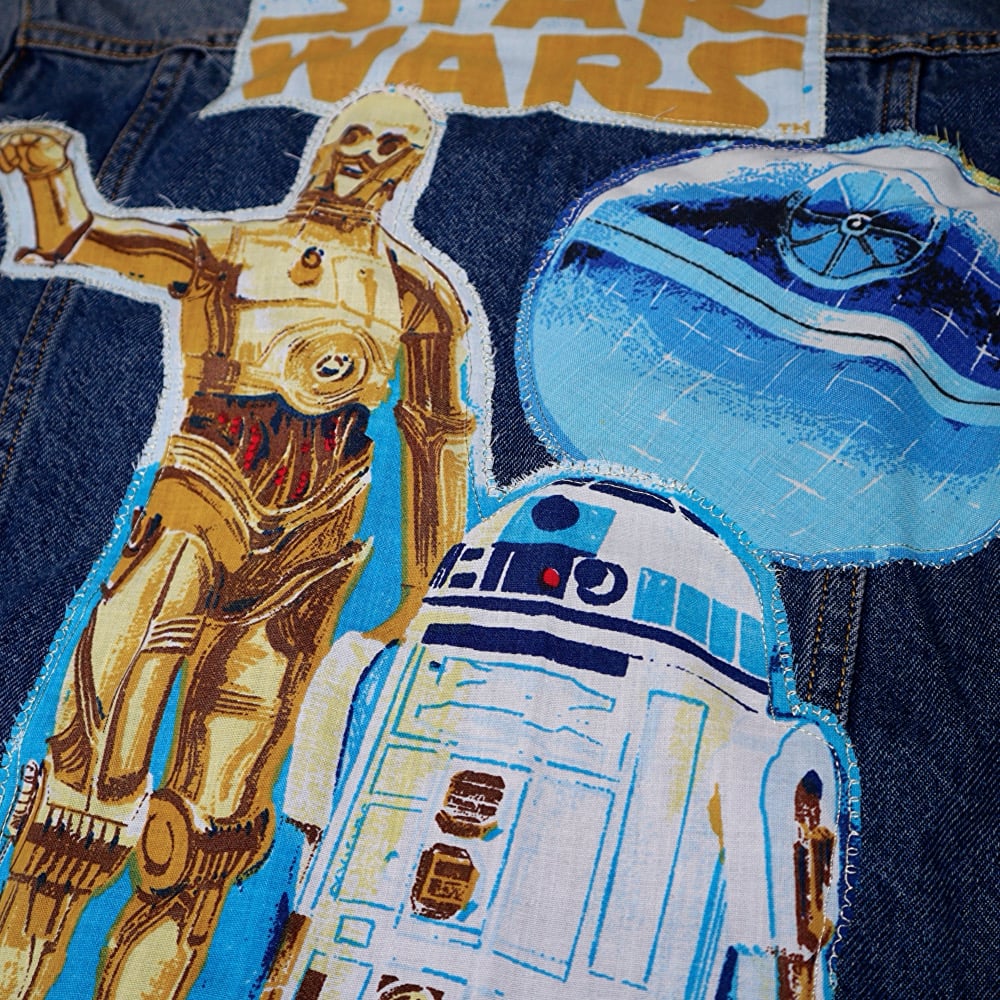 Image of UPCYCLED STAR WARS A NEW HOPE DENIM JACKET