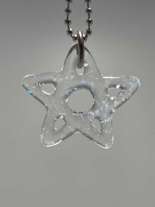 Image of chunky crushed opal lotus star 