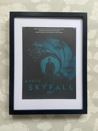 Image 1 of Skyfall sung by Adele. James Bond film, framed 2012 sheet music