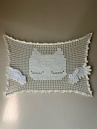 Image 1 of Sleeping Cat Angel Tapestry 