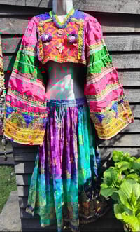Image 9 of Vintage Fez Crop Tribal Top 32-34 inch chest 
