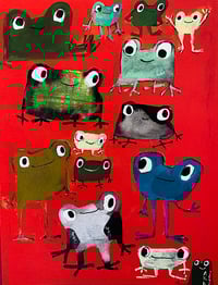 Image 4 of Frogs !!!  A fine Art print  9” x 12” 