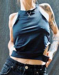 Image 2 of YARA Top, rusty orange velour 