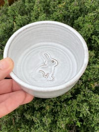 Image 3 of Bunny Stamped White Glaze Ramekin