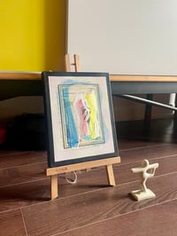 Image 2 of Mixed Media Collage Figurative Work on Canvas