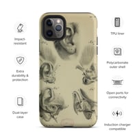 Image 7 of Vintage Book Page Anatomical Illustration Human Ear Tough Case for iPhone®