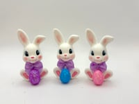 Image 1 of Retro Spring Bunny with Easter Egg Tabletop Decor