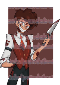 Image 2 of Hazbin Hotel - Human Alastor print