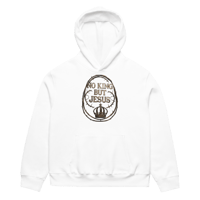 Image 1 of Oversized heavyweight hoodie (NO KING BUT JESUS)
