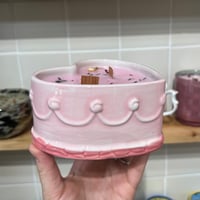 Image 3 of strawberry buttercream scented cake candle