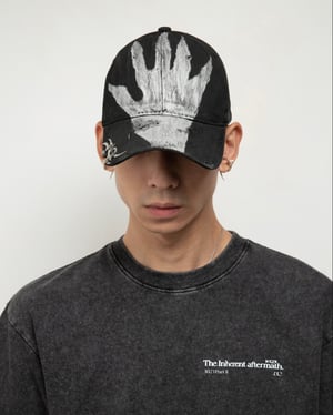 Image of MASSTAK - Devil Hand Tribal Cap (Black)