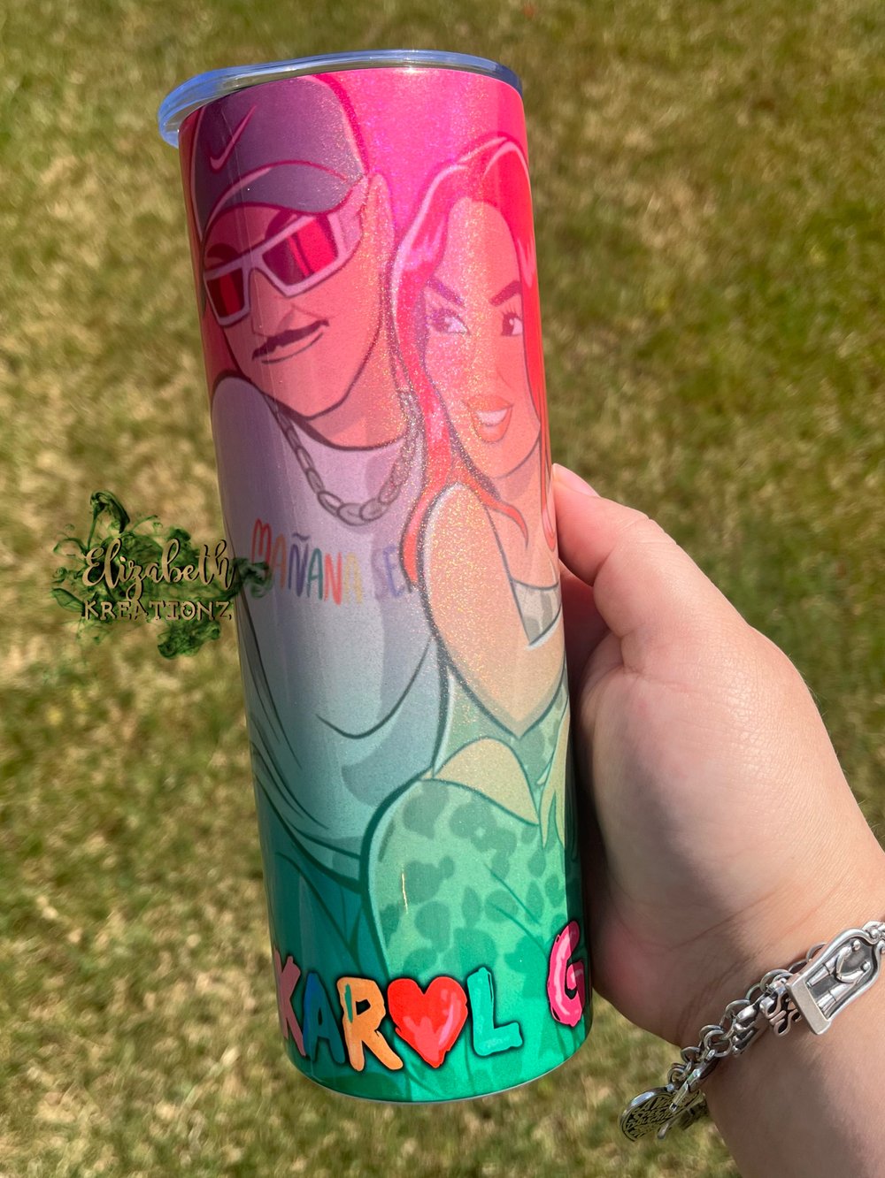 Karol G x Ferxxo Holographic Tumbler