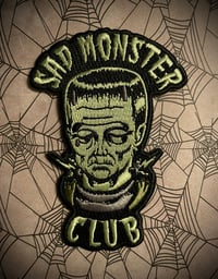 Image 1 of Sad Monster Club Iron On Patch
