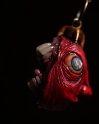 Image 3 of Egg of the King big eyes pendant, OOAK,