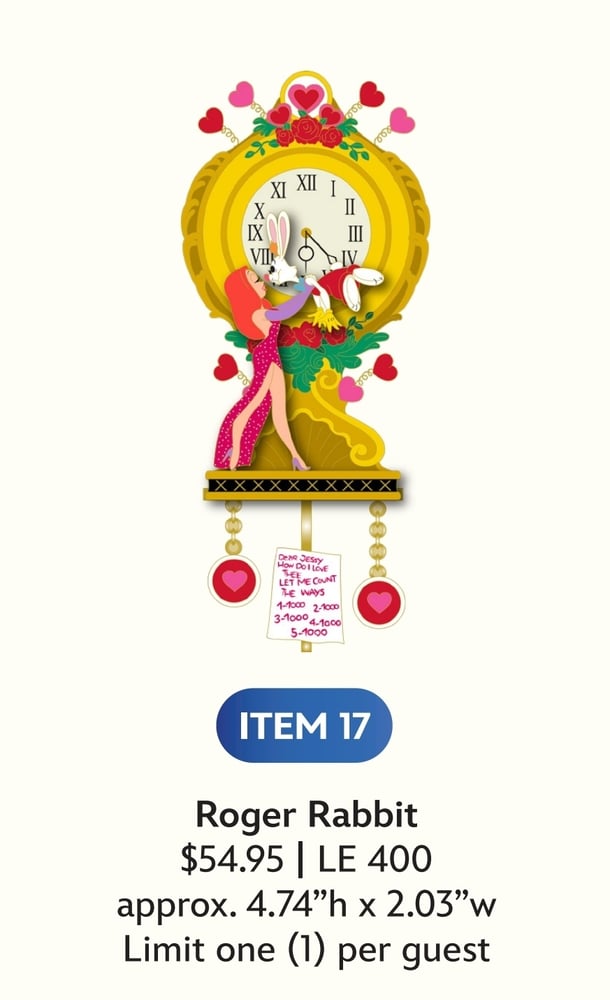 Image of Roger Rabbit cuckoo clocks le 400