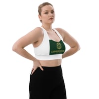 Image 3 of All-Over Print Recycled Longline Sports Bra