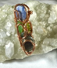 Image 3 of Combination (Blue Kyanite, Peridot, Pyrite)