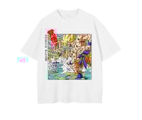 Dragonball graphic print t-shirt ssj Goku vs Frieza 