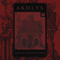 AKHLYS - HOUSE OF THE BLACK GEMINUS RED- LARGE WALL FLAG