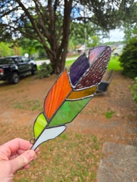 Image 1 of Stained glass feather 03