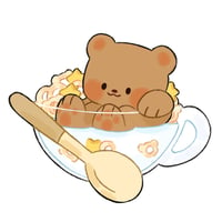 Image 1 of Acrylic Magnet Cereal Bear