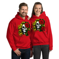 Image 2 of Blonde sugar skull Unisex Hoodie