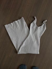 white fitted dress (sz med)