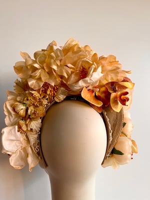 Image of Yellow flowers headpiece 