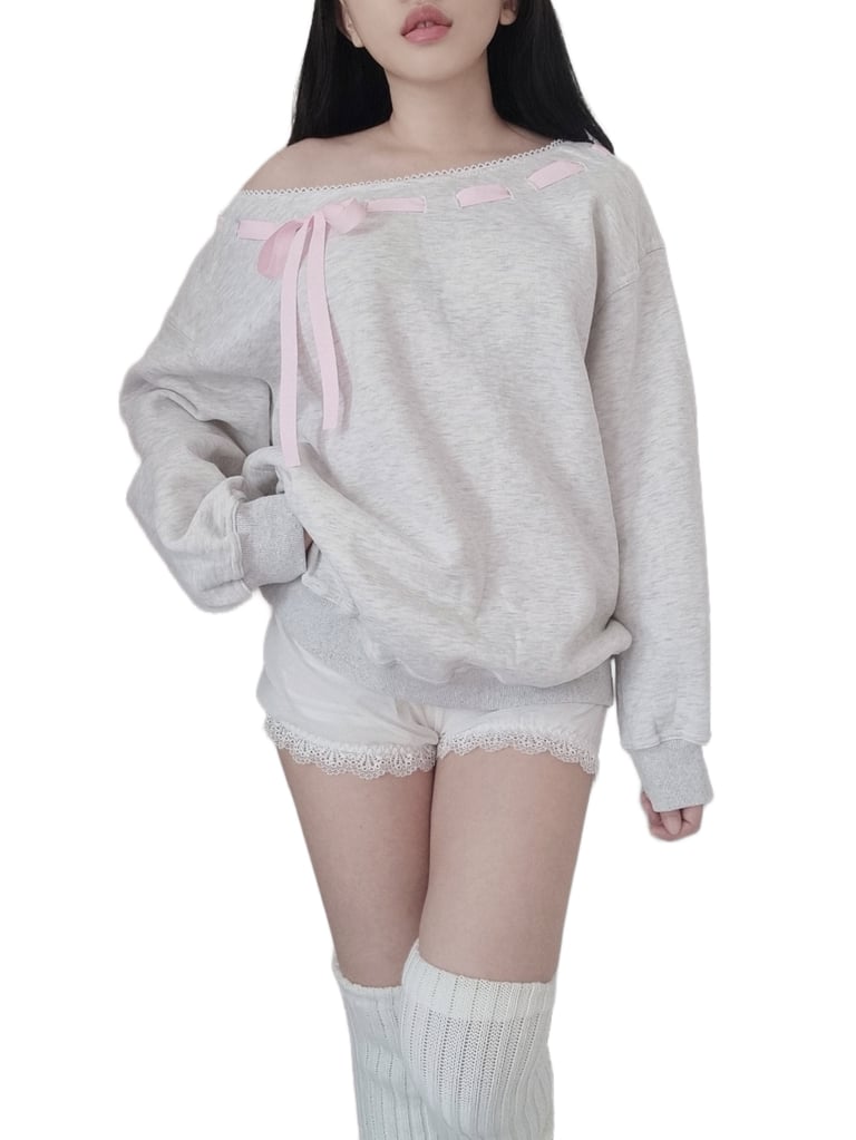 Julia Off Shoulder Sweatshirt Image 3