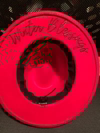 Image 5 of Candle Christmas Hand-Burned Narrow Brim Hat