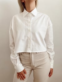 Image 3 of Cropped Button up shirt - Sun & Moon