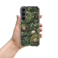 Image 5 of Flora and Fauna Goblincore Grunge Snails and Moss Clear Case for Samsung®