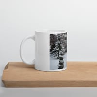 Image 2 of White glossy mug 11 oz with winter photo of Old Main