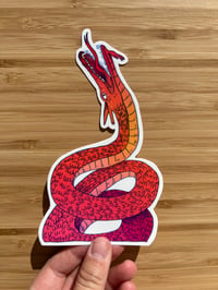 Image 1 of Summer Dragon Large Sticker