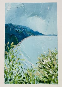 Image 1 of ‘Great Ocean Rd In The Rain’ Oil on 300gsm paper