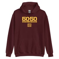 Image 1 of LOVE DC GOGO "GO-50" 50 YEARS (Anniversary Mark) Maroon Unisex Hoodie