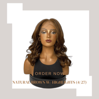 Image 5 of STACY| 16” 13 X 6 DIAMOND LACE FRONTAL WIG 