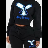Pray To Gwap Blk Jogger Set(Blue Angel/Lp)