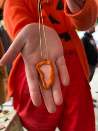 pink carrot necklace 