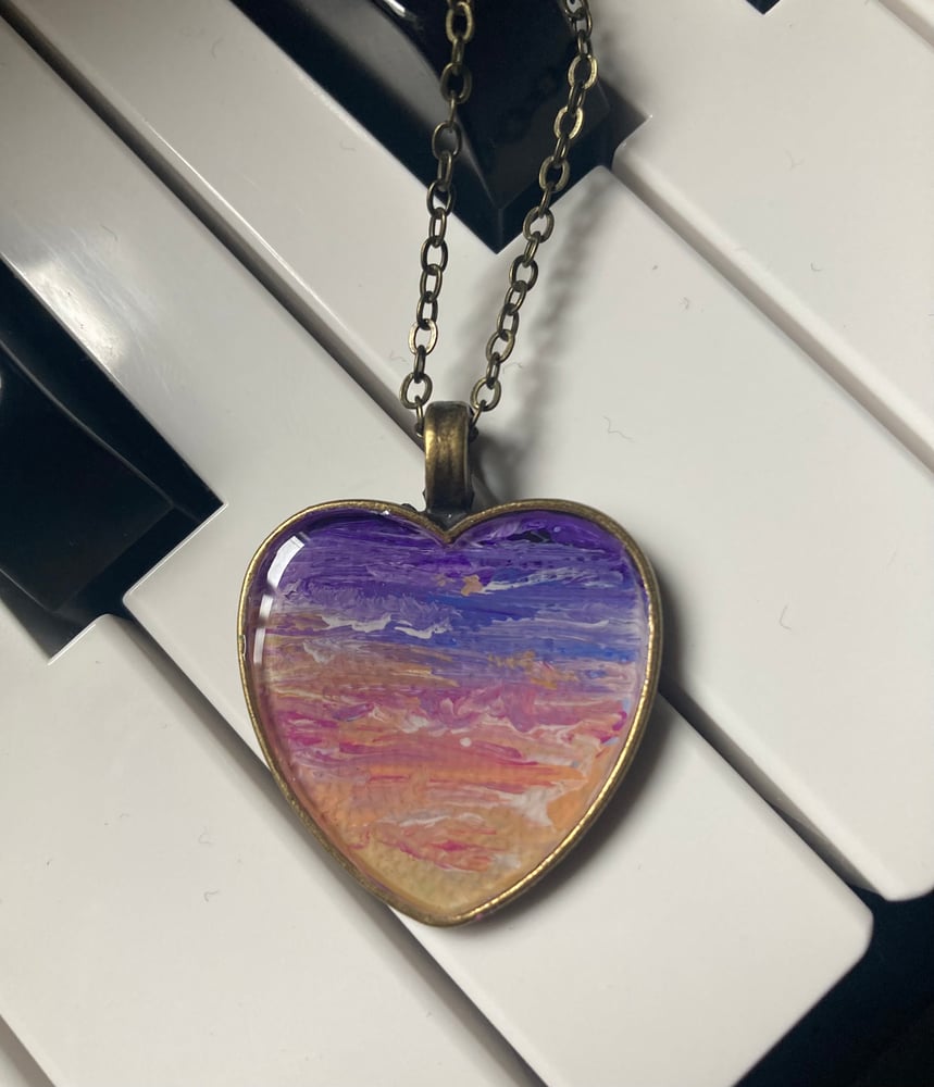 Image of Colorful Clouds Necklace