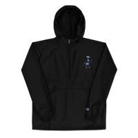Image 1 of Embroidered Packable Windbreaker - Azul