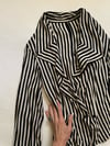 vintage striped drape blouse