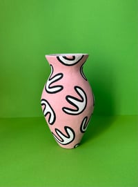 Image 1 of Tall pink vase